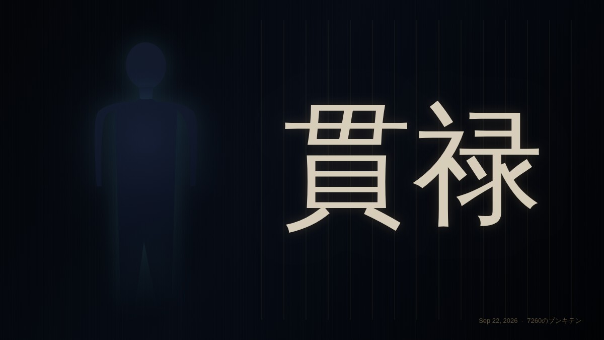 貫禄の正体のカバー画像